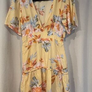 Billabong Floral Yellow Dress